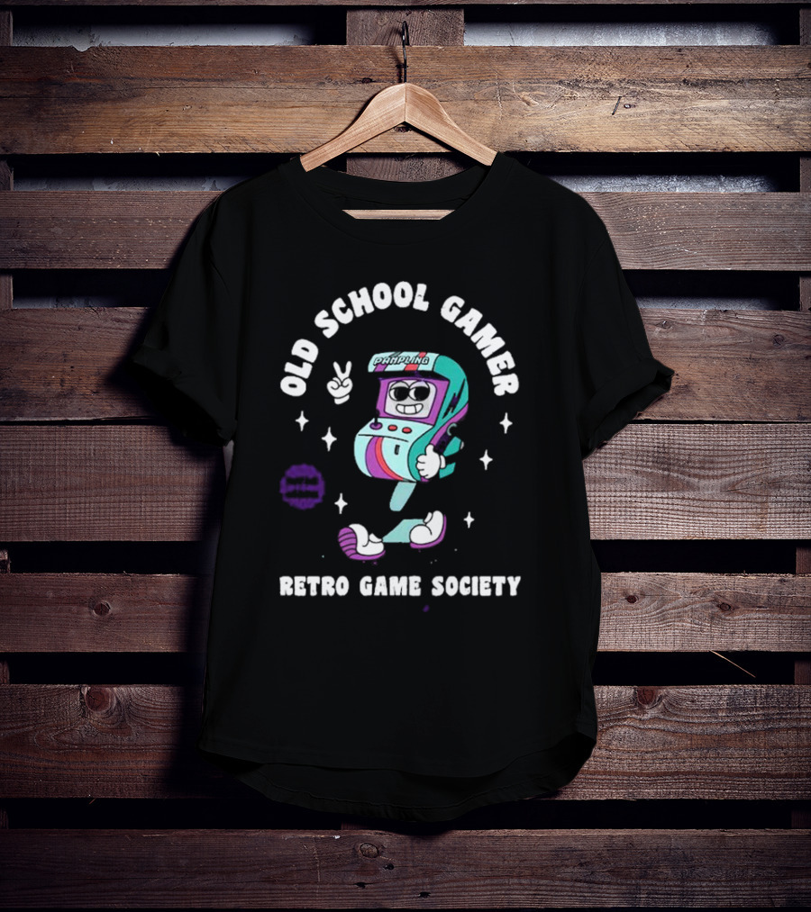Old School Gamer Padding Retro Game Society T-Shirt