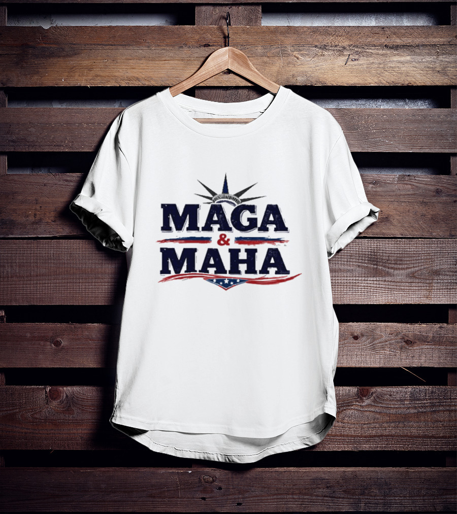 Maga And Maha America Capitol Star Stripes T-Shirt