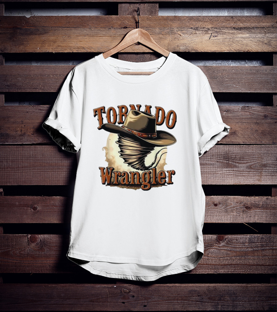Tornado Wrangler Cowboy Hat Twister T-Shirt