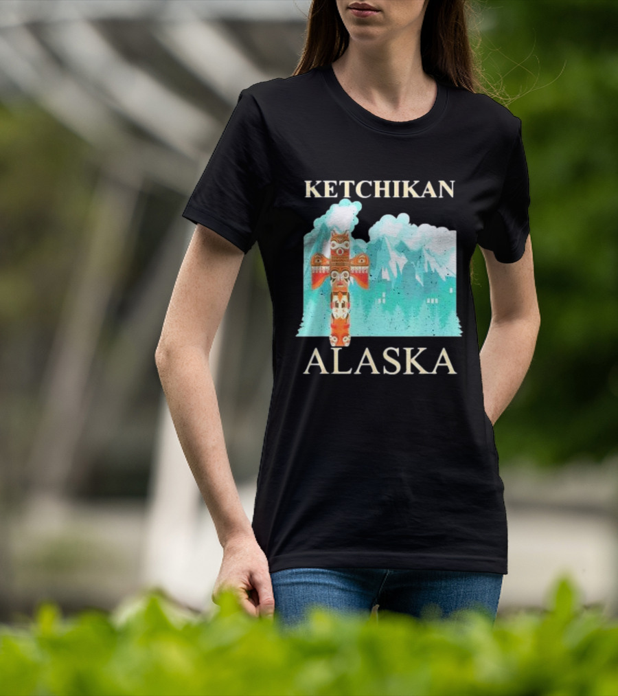 Ketchikan Alaska Native American Indian Totem T-Shirt
