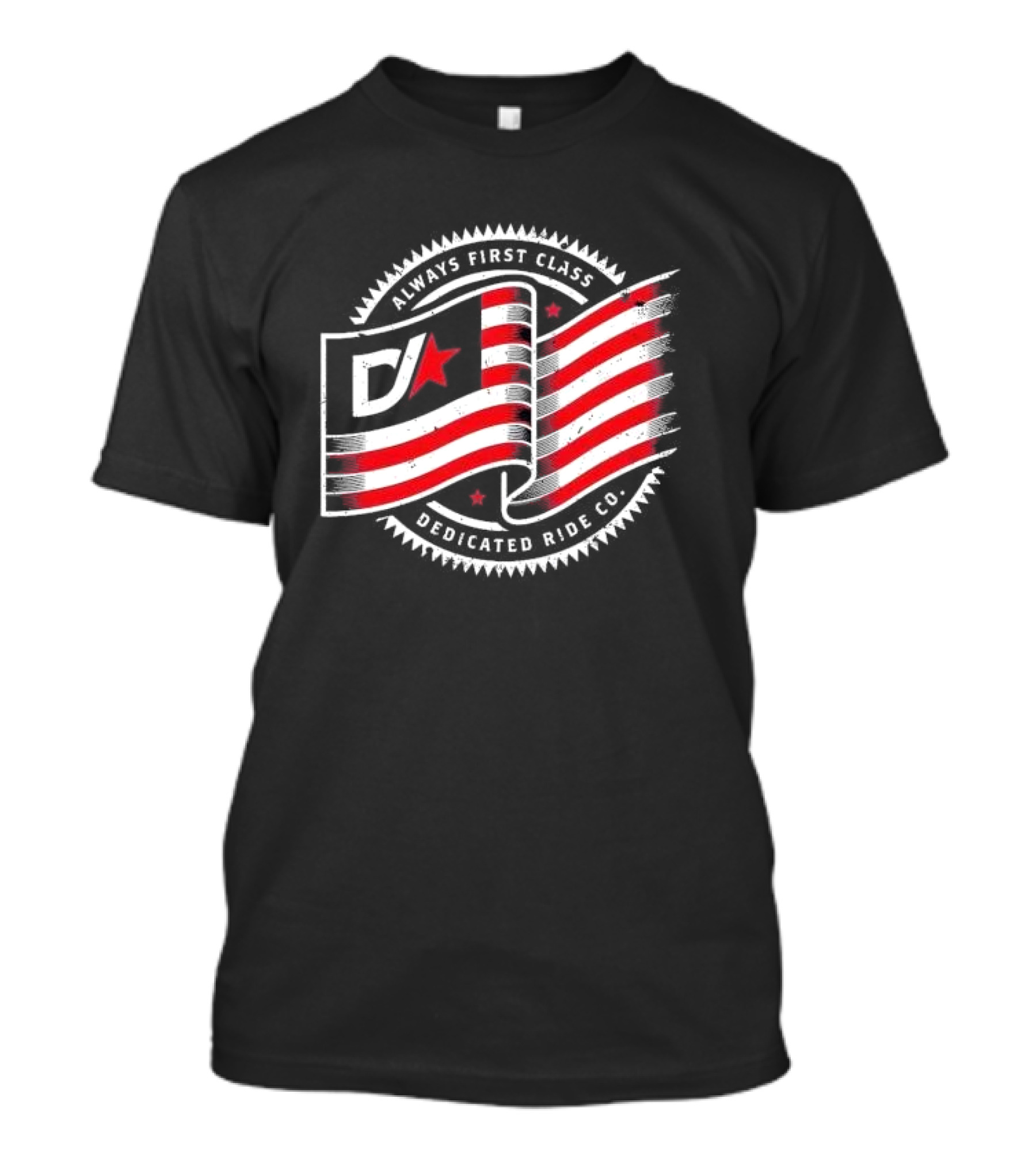 Always First Class DJ Star And Stripes Dedicated Ride Co T-Shirt