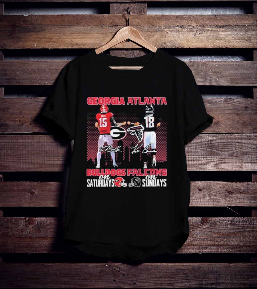 Georgia Atlanta Bulldogs Beck Falcons Cousins Saturdays Sundays T-Shirt