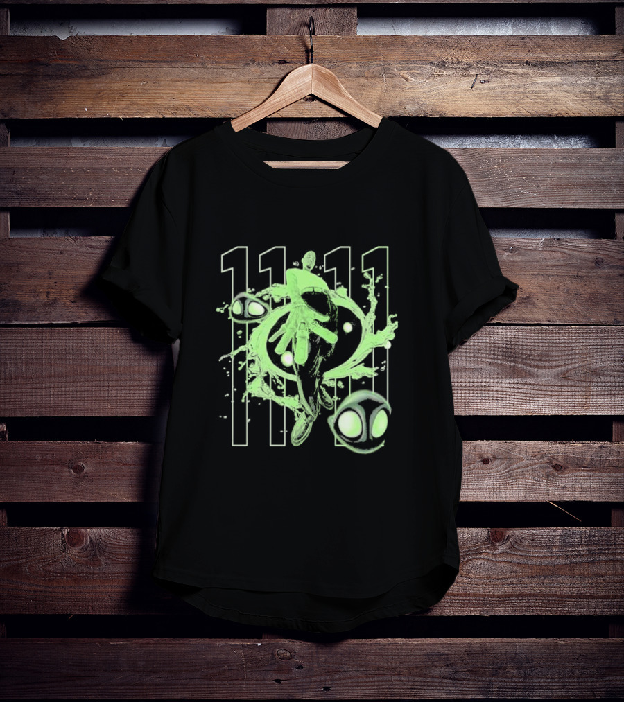 Chris Brown 11 11 Afterlife Neon Abstract Alien Elements T-Shirt