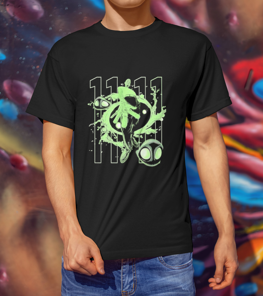 Chris Brown 11 11 Afterlife Neon Abstract Alien Elements T-Shirt