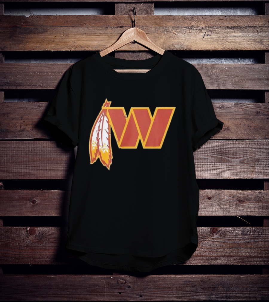 Dan W Quinn Washington Football Logo Icon W Feather T-Shirt