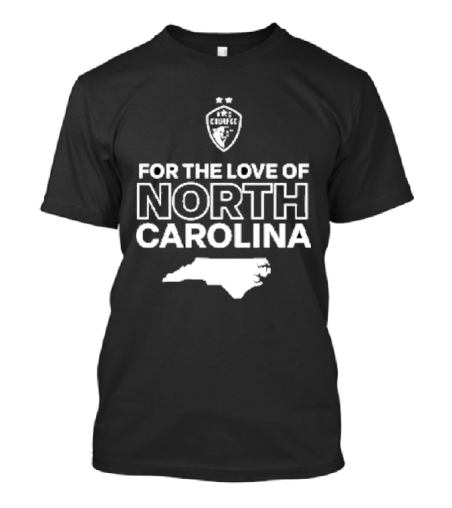 CHARLOTTE FC For The Love Of North Carolina Map T-Shirt