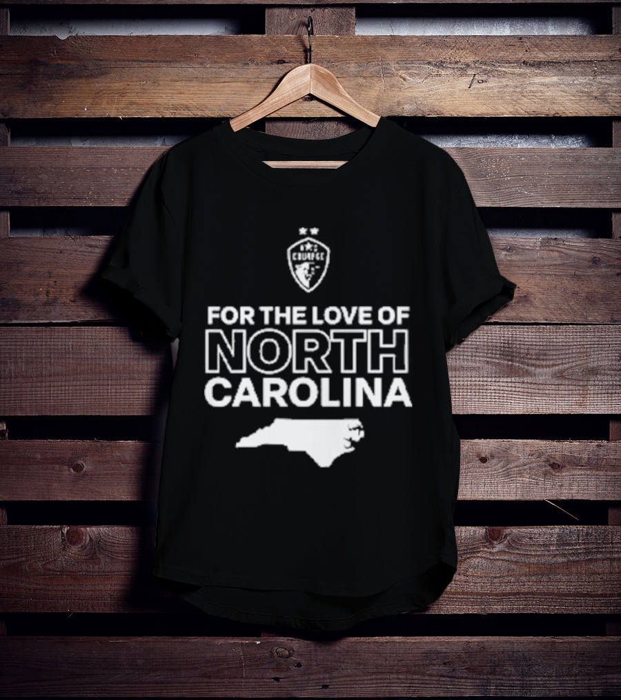 CHARLOTTE FC For The Love Of North Carolina Map T-Shirt