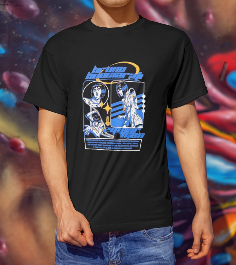 Bruno Bucciarati Golden Wind Jojo's Bizarre Adventure Iconic Poses T-Shirt