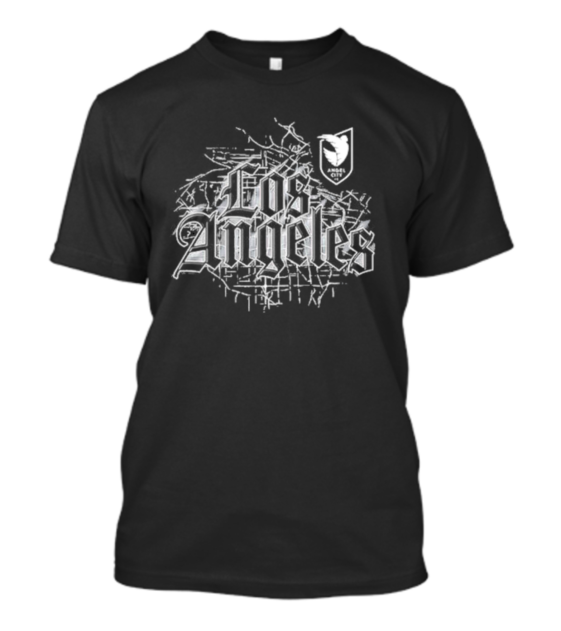 Los Angeles Angel City Map Bird Emblem T-Shirt