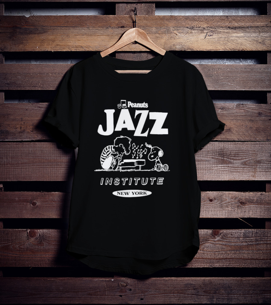 Peanuts Jazz Institute New York Snoopy And Schroeder T-Shirt