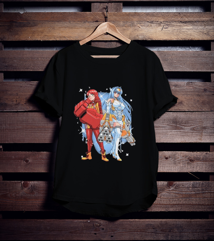 Space Journey Coinbox Anime Duo With Armor And Weapons T-Shirt