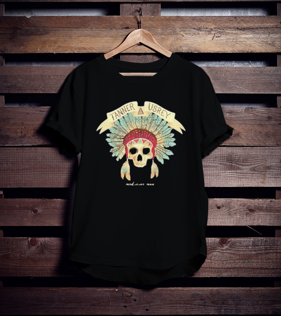 Tanner Usrey Skull Headdress Medicine Man T-Shirt