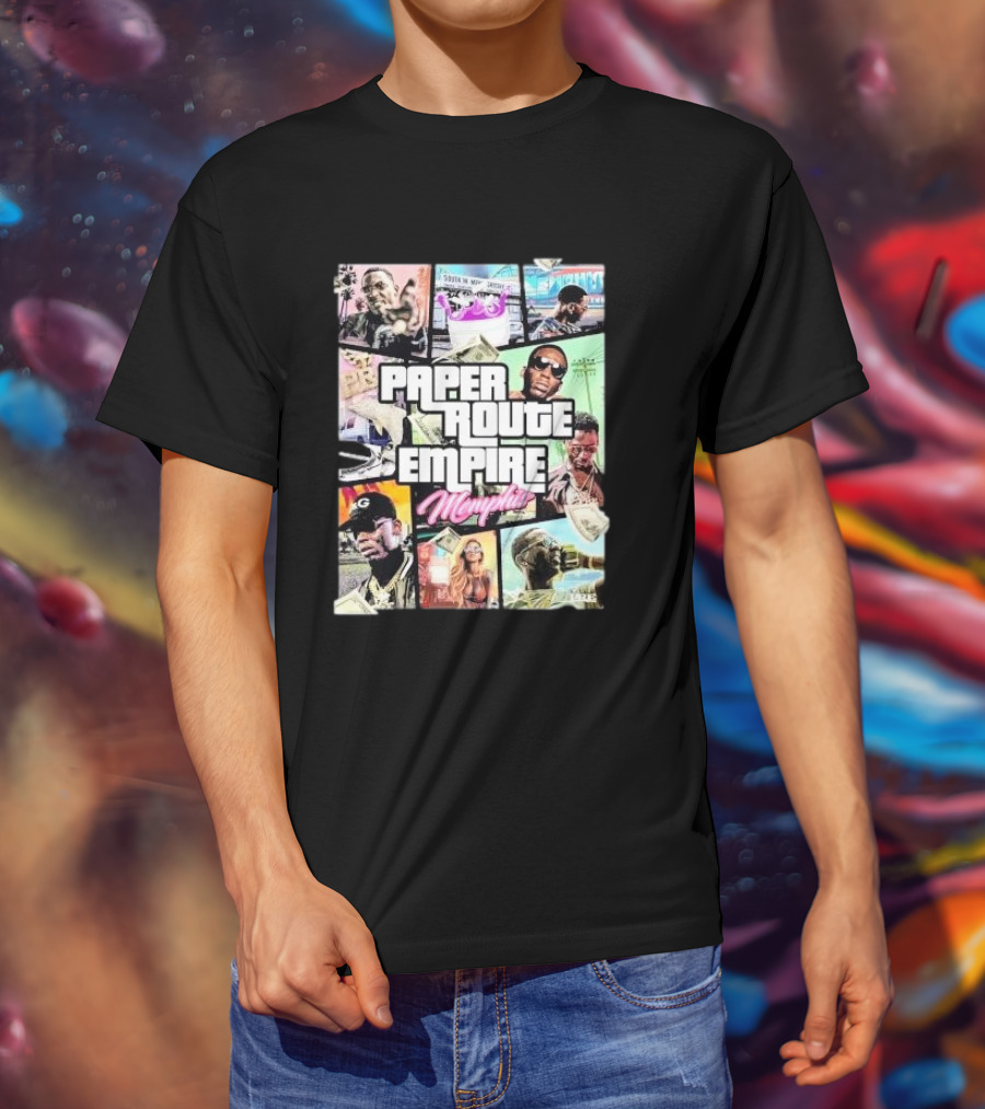 Young Dolph Paper Route Empire Memphis GTA T-Shirt