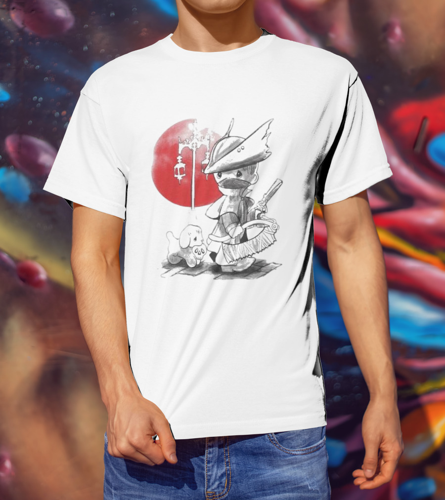 Consciousness Is A Lake Herry Johnson Hunter And Dog In Red Circle With Lanterns T-Shirt