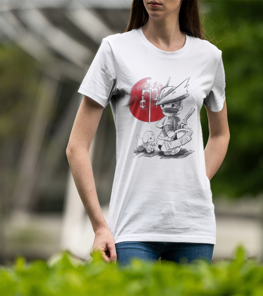 Consciousness Is A Lake Herry Johnson Hunter And Dog In Red Circle With Lanterns T-Shirt