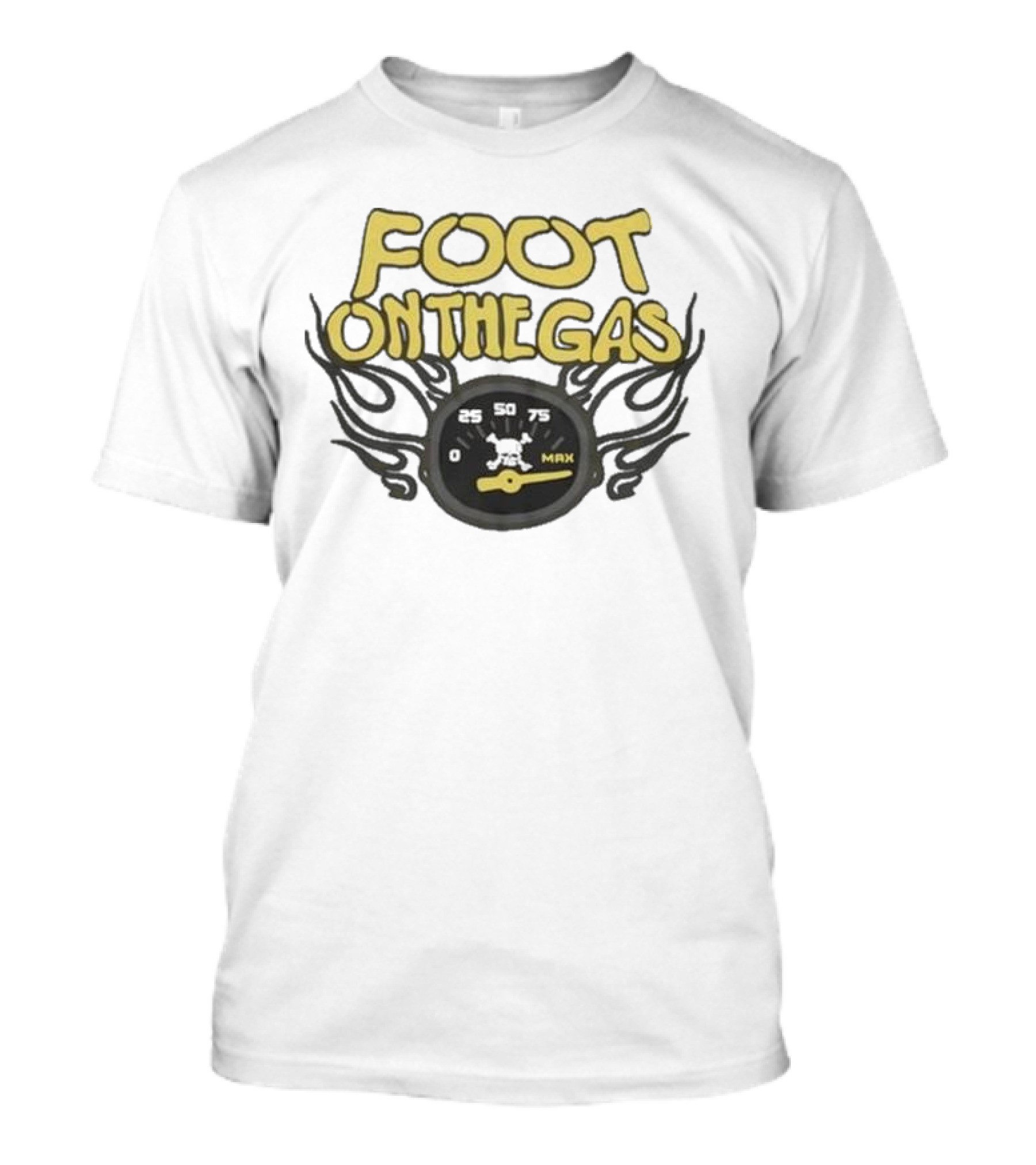 Kenneth Walker Foot On The Gas Speedometer Flame T-Shirt