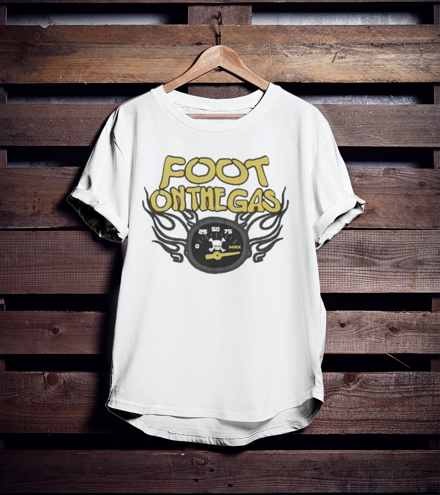 Kenneth Walker Foot On The Gas Speedometer Flame T-Shirt