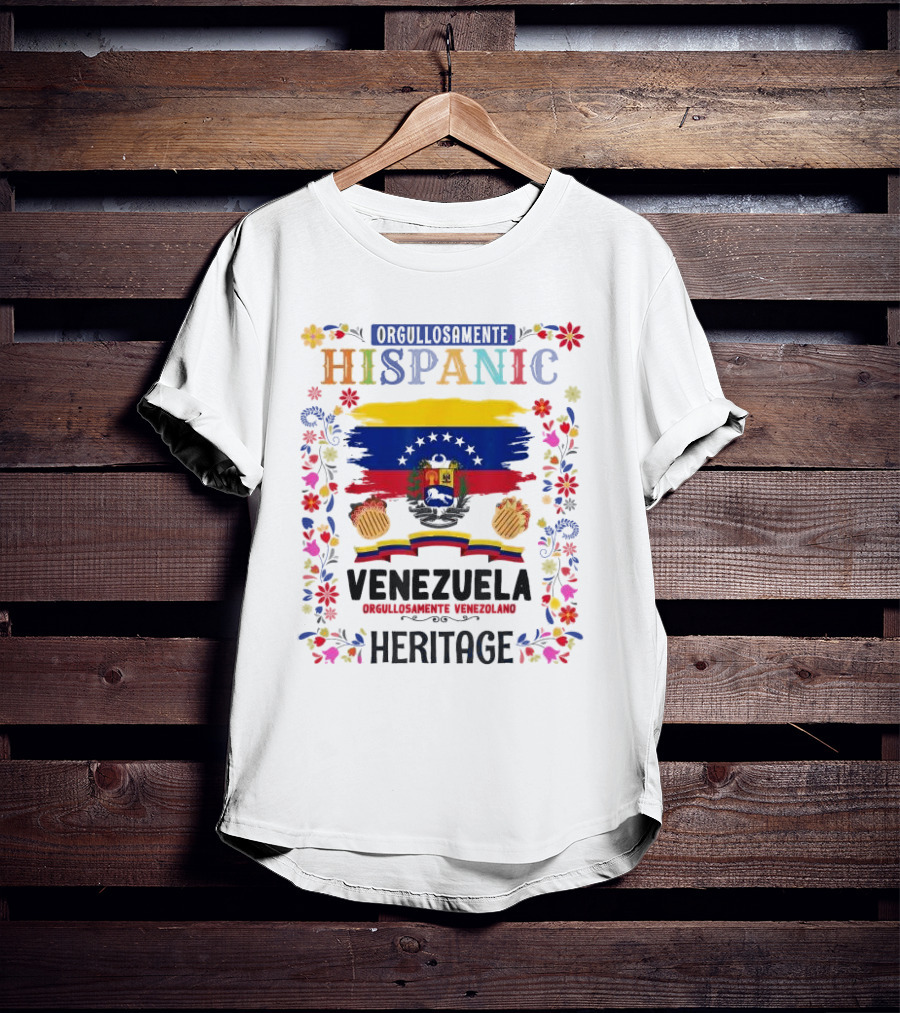 Orgullosamente Hispanic Venezuela Heritage Orgullosamente Venezolano Kids Outfit Idea T-Shirt