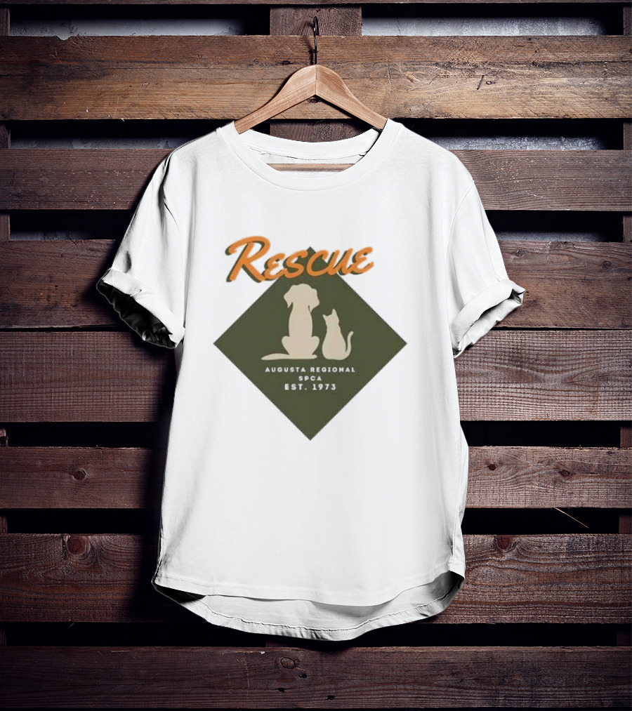 Rescue Augusta Regional SPCA Est 1973 Dog And Cat T-Shirt