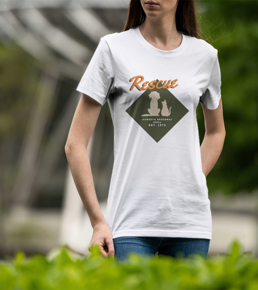 Rescue Augusta Regional SPCA Est 1973 Dog And Cat T-Shirt