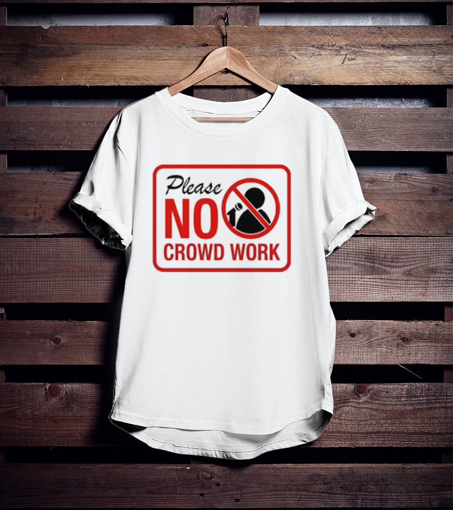 Gianmarco Soresi Please No Crowd Work Retro Mic T-Shirt