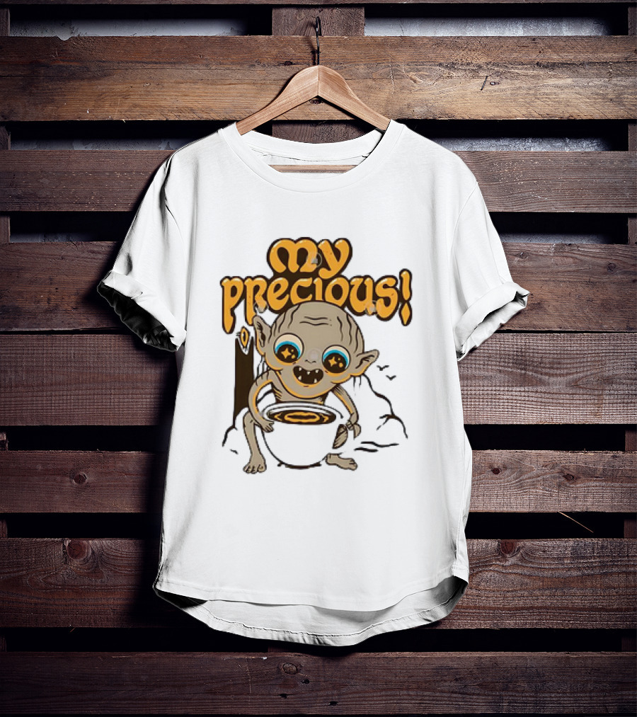 Gollum My Precious Coffee Lover Fantasy Cup T-Shirt