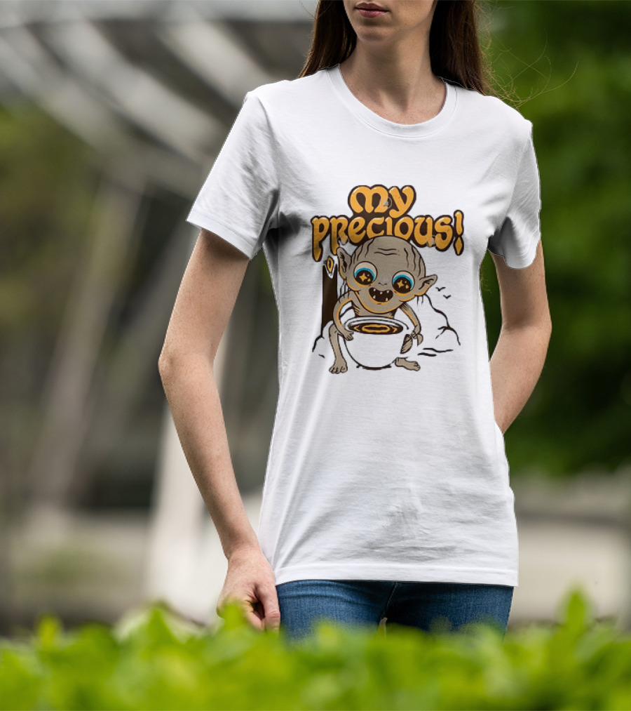 Gollum My Precious Coffee Lover Fantasy Cup T-Shirt