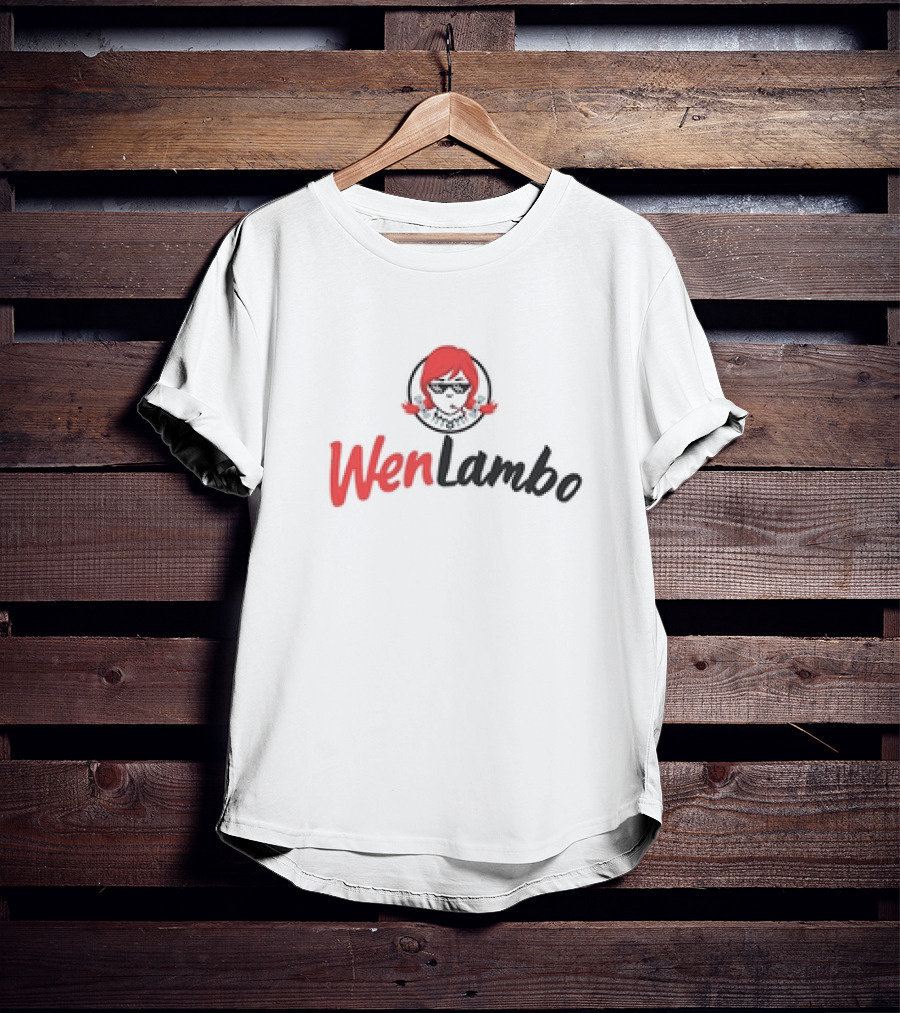 WenLambo Cartoon Logo With Iconic Red-Haired Character T-Shirt