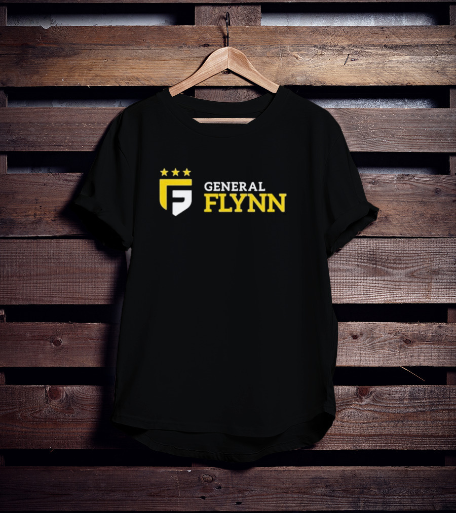 General Flynn Three Stars Shield Logo Flynnmovie T-Shirt
