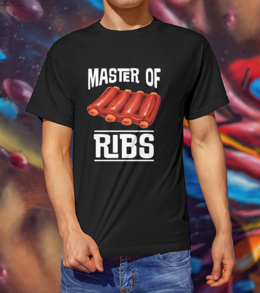 Master Of Ribs Barbecue Inktastic T-Shirt