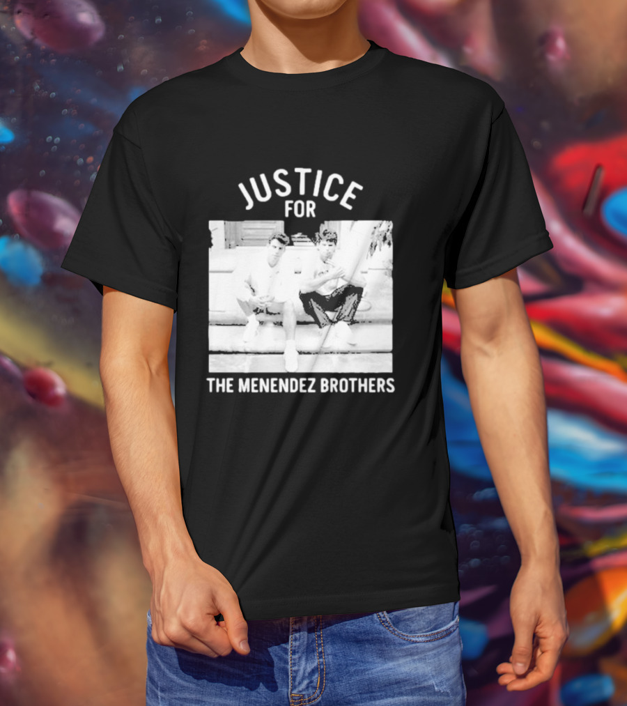 Justice For The Menendez Brothers Vintage Style Court Case Retro Appeal T-Shirt