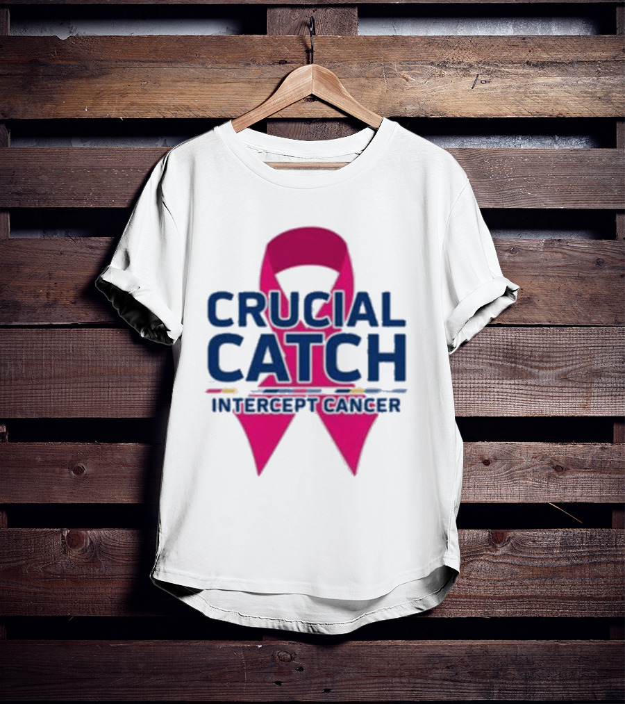 Crucial Catch Intercept Cancer Pink T-Shirt