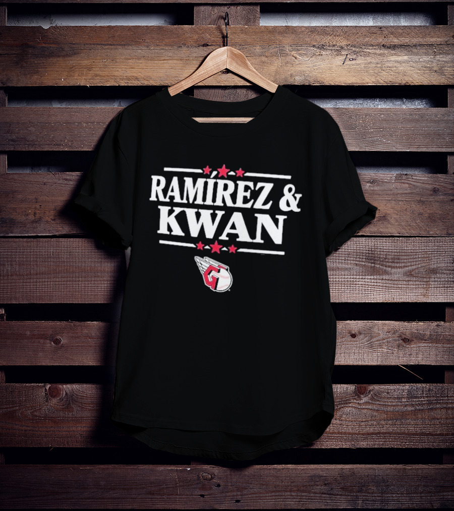 Cleveland Guardians Ramirez And Kwan Winged Baseball T-Shirt