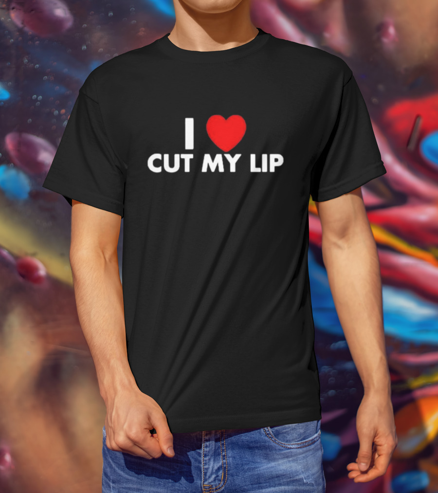 Egg Tyler Wearing I Love Cut My Lip I ♥ Cut My Lip T-Shirt