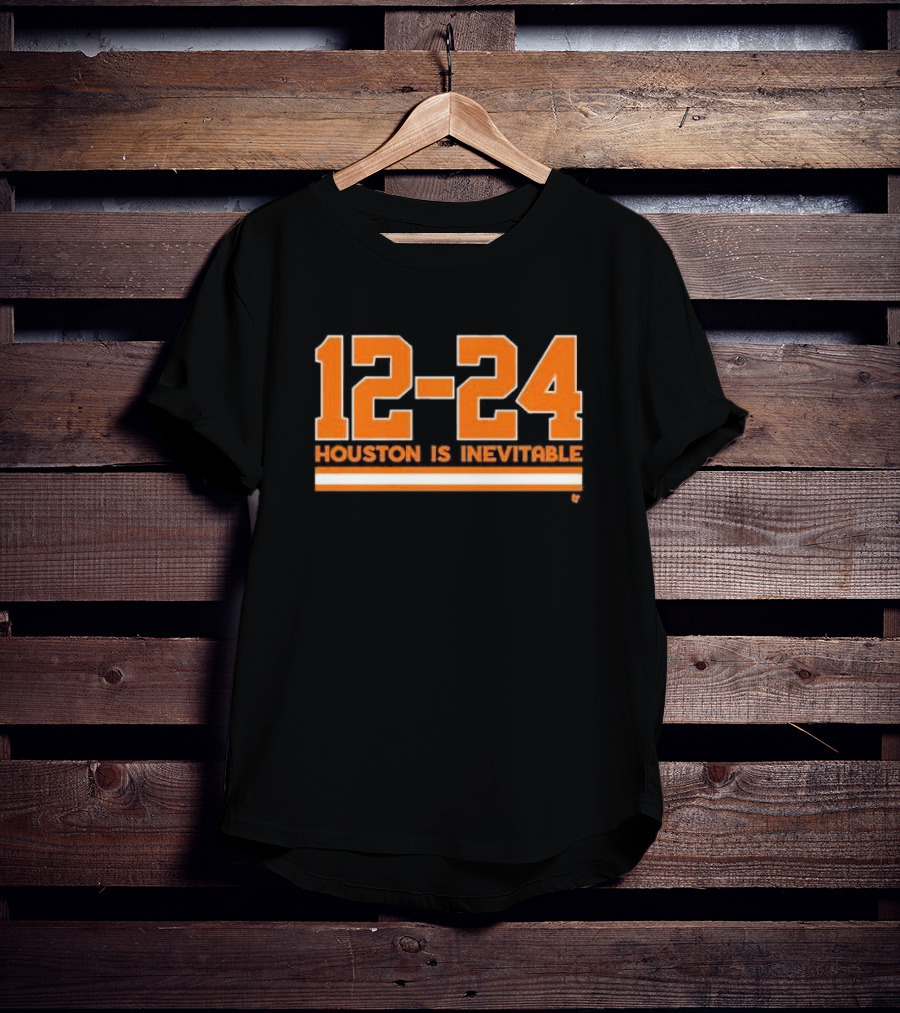 12-24 Houston Is Inevitable Orange Text T-Shirt