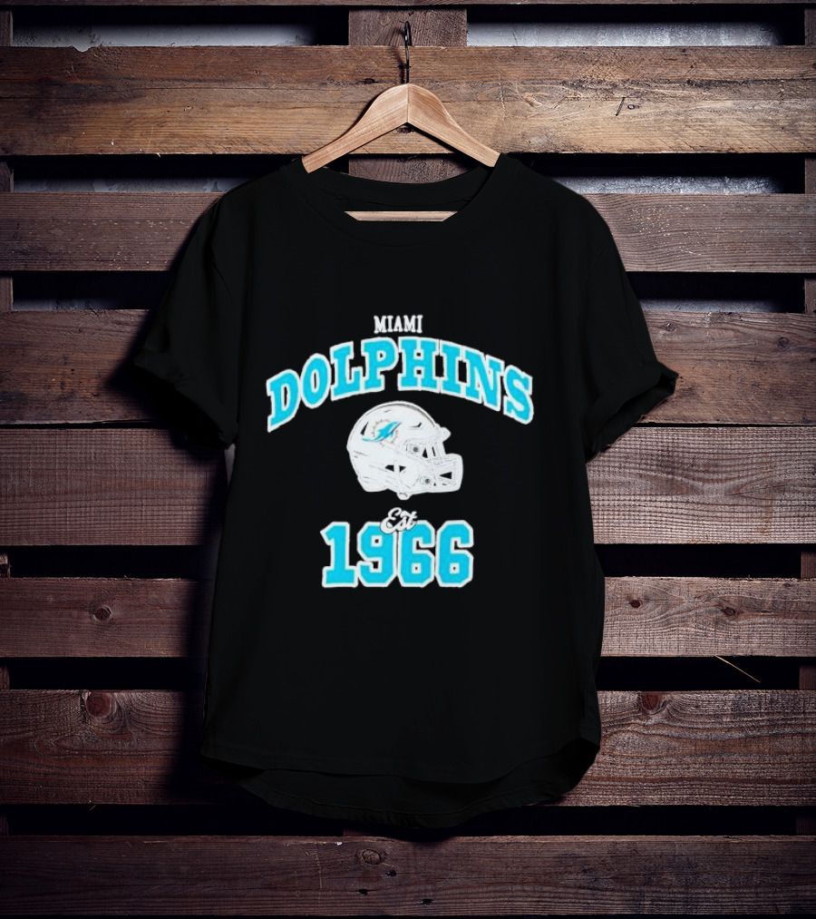 Miami Dolphins Est 1966 Aleali May Collaboration T-Shirt