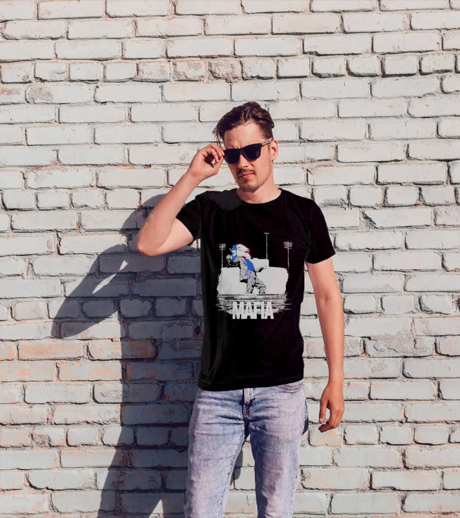 Put On A Happy Face Mafia Buffalo Bills Stadium Steps T-Shirt