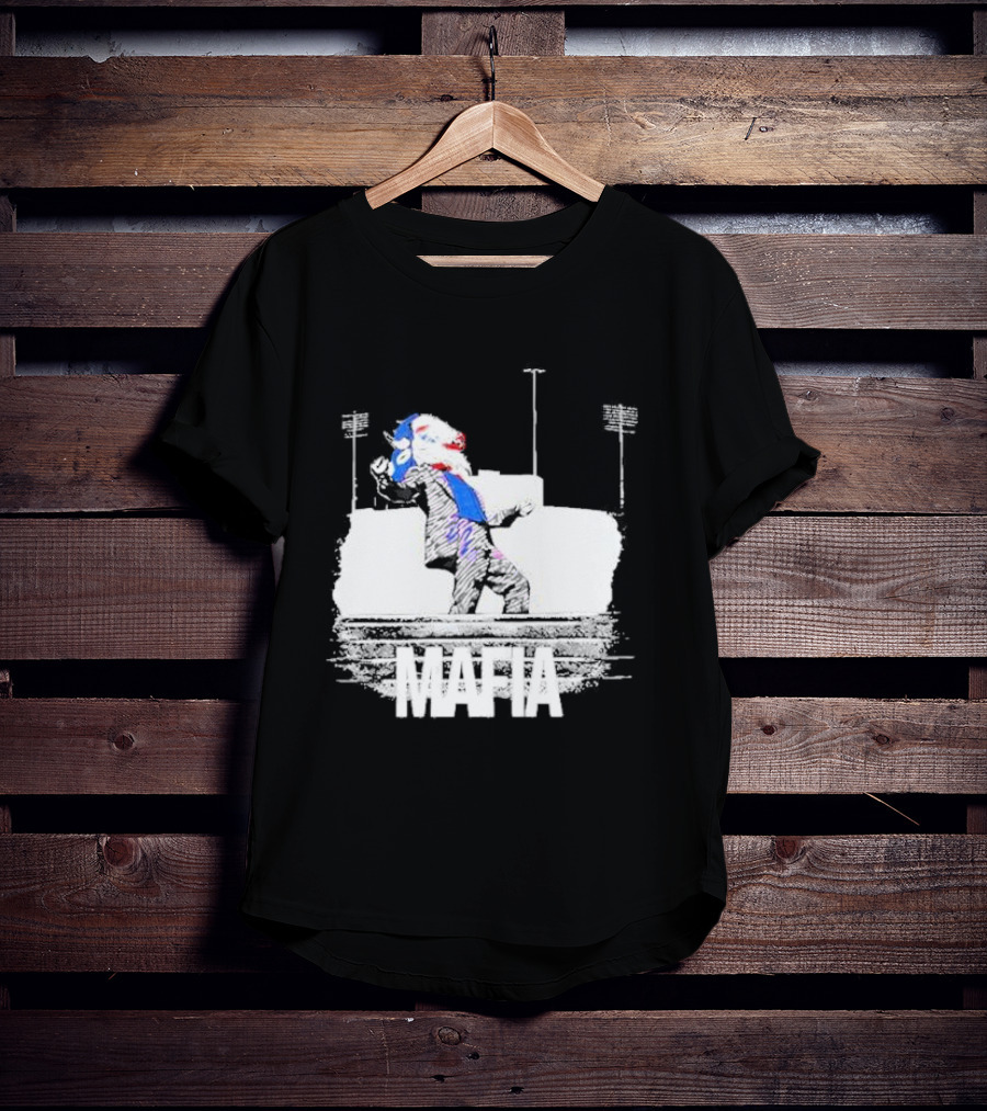 Put On A Happy Face Mafia Buffalo Bills Stadium Steps T-Shirt