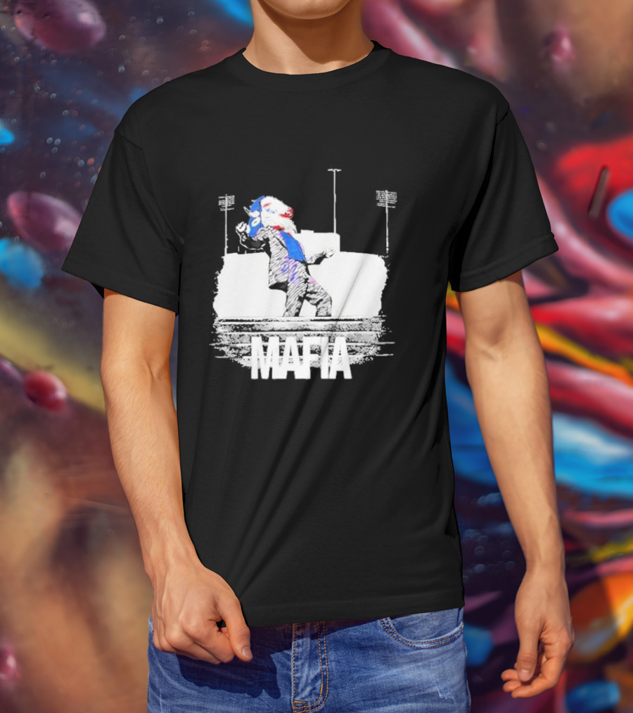 Put On A Happy Face Mafia Buffalo Bills Stadium Steps T-Shirt