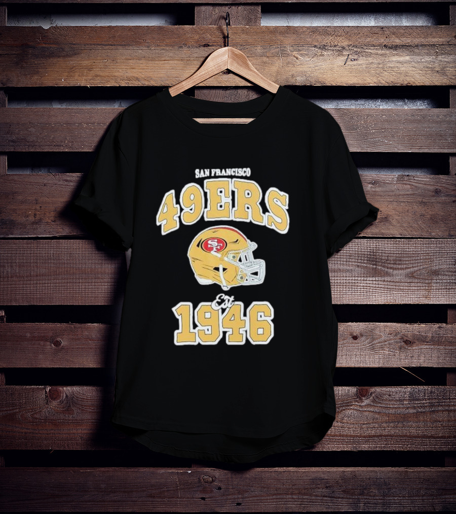 San Francisco 49ers Est 1946 Aleali May Helmet T-Shirt