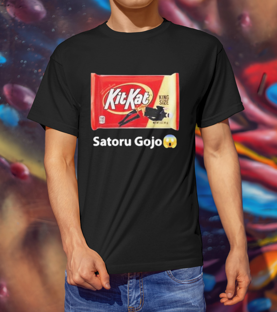 Satoru Gojo 😮 Kit Kat King Size T-Shirt