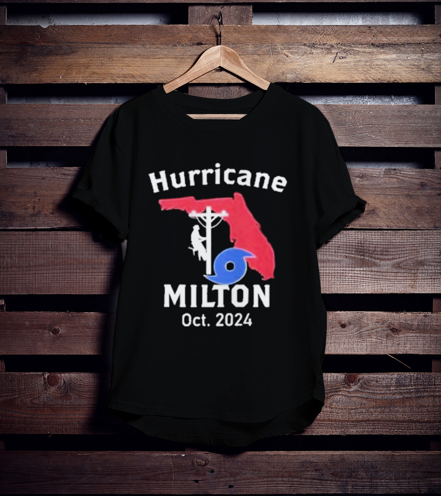 Hurricane Milton Florida Lineman Oct T-Shirt