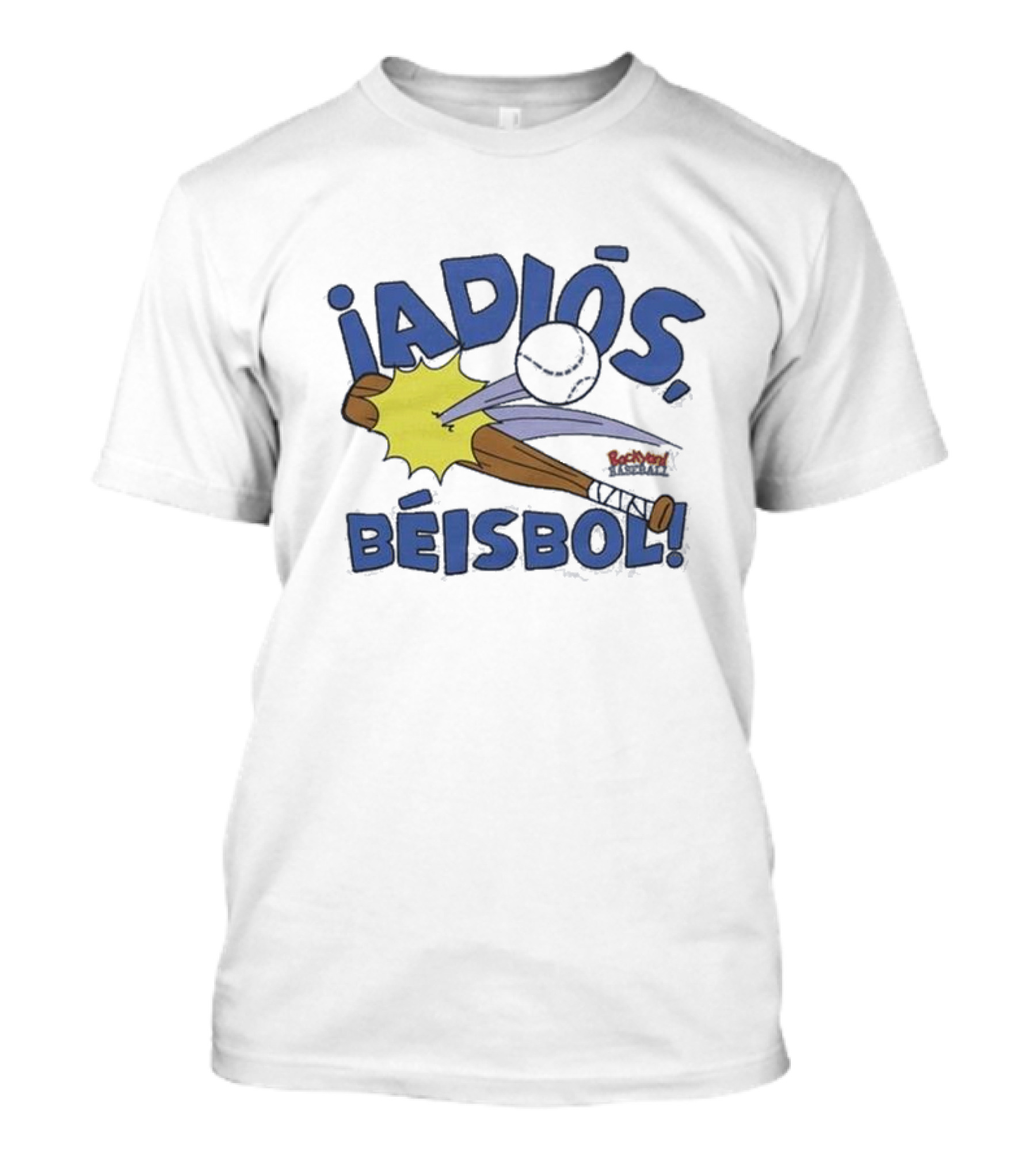 Backyard Baseball Adiós Béisbol Bat And Ball Action T-Shirt