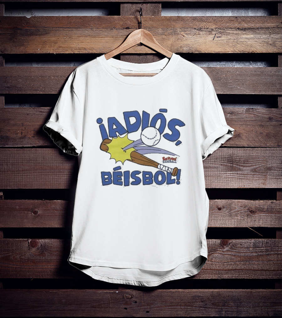 Backyard Baseball Adiós Béisbol Bat And Ball Action T-Shirt
