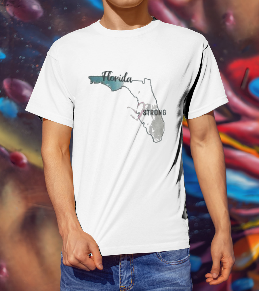 Hurricane Milton Florida Strong Map T-Shirt