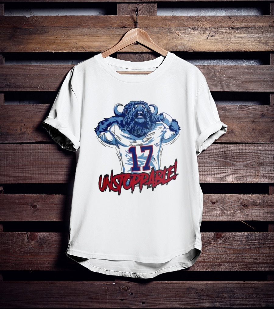 Unstoppable 17 Buffalo Bills Mascot Sports T-Shirt