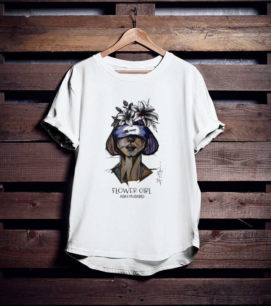 Ashlyn Bard Flower Girl Abstract Floral Headpiece T-Shirt