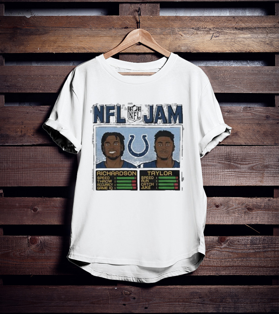 NFL Jam Colts Richardson Taylor Speed Throw Run Catch Juke Game IQ T-Shirt