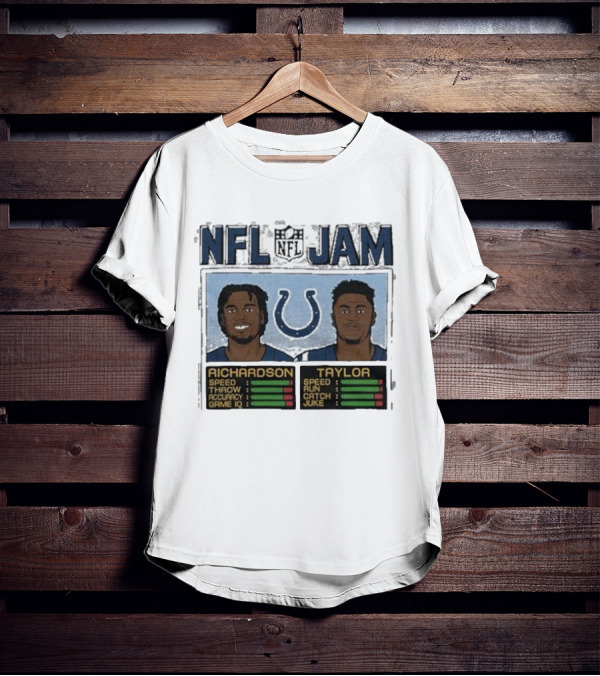 NFL Jam Colts Richardson Taylor Speed Throw Run Catch Juke Game IQ T-Shirt