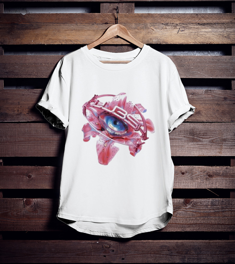 Shygirl Club Shy Inna Eye Vision Flower 3D Elements T-Shirt